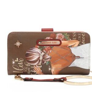 NICOLE LEE SIGNATURE BIFOLD WALLET WRISTLET